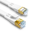 Hugin Cat 8 Ethernet kabelis 45 m, 40 Gbps, 2000 Mhz, plokščias Lan laidas