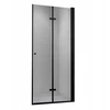 Hydrosan Sh01b juodos dušo durys nišai 90 cm 6 mm