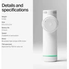 Hypervolt Go 2 - su Quiet Glide technologija - rankinis perkusinis masažinis pistoletas (hypervolt Go 2 Baltas)