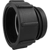 Ibc adapteris, 2 colių smulkus sriegis į s60 x 6 stambų sriegį, ibc talpos adapteris, 2 colių vidinis sriegis į s60 x 6 (60 mm) išorinį sriegį, ibc talpos priedai ibc vandens talpai (1 vnt.)