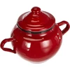 Ibili cukrinė Roja su dangteliu, 0,5 l, emaliuotas plienas, raudona, 10 x 10 x 20 cm