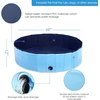 Icelus 120 x 30 cm šunų baseinas, sulankstomas šunų irklavimo baseinas, plaukimo baseinas, katėms, šunų vonia, baseinas šunims, katėms, pvc, neslystanti naminių gyvūnėlių vonia