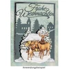 Ideen mit Herz Trafaretas ir išpjovimo štampas, Merry Christmas, 14.4 cm x 9.4 cm, tinka standartinėms išpjovimo mašinoms, trafaretas atvirukų, įdėklų, advento, kalėdinių atvirukų kūrimui