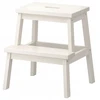 Ikea Bekvam taburetė su pakopa, baltas