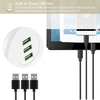 Įmontuotas usb lizdas, 3 prievadų usb stalo šakotuvas, 3.1 a usb lizdas įleidžiamas, usb c įkroviklis, usb šakotuvas stalo priedai daugumai telefonų