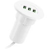 Įmontuotas usb lizdas, 3 prievadų usb stalo šakotuvas, 3.1 a usb lizdas įleidžiamas, usb c įkroviklis, usb šakotuvas stalo priedai daugumai telefonų