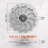 Impalapro dviračio pavarų perjungimo ratukai 15t/17t Al7075 Cnc su keraminiais guoliais - dviračio galinio pavarų perjungiklio skriemulys - shimano galinio pavarų perjungiklio ritinėlis - dviračio galinis pavarų perjungiklis - pavarų ratukai