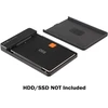 Kietasis diskas Inateck usb 3.0 hdd sata išorinis standžiojo disko dėklas, tinkamas 9,5 mm 7 mm 2,5 colio sata hdd ir ssd, be įrankių (fe2004)