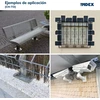 Index Anchor Fixing Systems Ch tvirtinimo sistema – 15 vnt. Antigiro rinkinys didelėms apkrovoms (danga, 6,8 mm šešiabriaunis varžtas – M6 x 60 mm, skersmuo 8 mm)