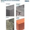 Index Anchor Fixing Systems Ch tvirtinimo sistema – 15 vnt. Antigiro rinkinys didelėms apkrovoms (danga, 6,8 mm šešiabriaunis varžtas – M6 x 60 mm, skersmuo 8 mm)