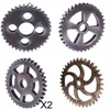 Industrialinis medinis krumpliaratis Steampunk sienų dekoracijos 5vnt