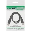 Inline® 0,5 m Usb 3.0 kabelis 0,5 m Usb A/usb A kištukas – Usb kabelis – Usb (kabeliai 0,5 m; Usb A; Usb A 3.0 – juodas (gen 1), kištukas/kištukas, juodas)