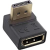 Inline® Displayport adapteris - Displayport jungtis, tėviška / moteriška - užlenktas į viršų