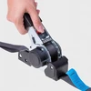 Intako Automatiniai tvirtinimo diržai (2 vnt.) – 3 m x 25 mm, 600 kg – Tvirtinimo diržai, surišimo diržai su terkšle ir kabliu motociklui ir transportavimui, Din En Tüv