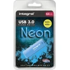 Integral 64gb Neon Mėlyna Usb 3.2 Gen 1 Flash Drive