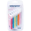 Interprox Plus Mix tarpdančių šepetėliai - Tynex pluoštas, įvairiaspalviai, 6 vnt.