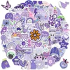 Iospkkio® 100 vienetų violetinės pasaulio lipdukai mieli pasaulio stiliaus estetiniai lipdukai mieloms mergaitėms nešiojamam kompiuteriui, sąsiuviniui, riedlentei, lagaminui paaugliams (violetiniai)