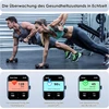 Iowodo išmanusis laikrodis vyrams ir moterims, 1.85 colio fitneso laikrodis su telefono funkcija / pranešimų priminimu, fitneso laikrodis su širdies ritmo monitoriumi, miego monitoriumi, žingsniamačiu, sportinis laikrodis, skirtas Ios/android