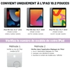 Ipad 9-osios kartos 10.2 colių 2021 dėklas, daugiafunkcis jutiklinis dėklas su apšvietimu, 360 laipsnių pasukimas ir pieštuko laikiklis, apsauginis dėklas su bluetooth apšviesta klaviatūra, skirtas Ipad 10.2