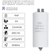 Iruihoo Cbb60 variklio kondensatorius 16µf, 450v kondensatorius 50/60hz paleidimo kondensatorius 16uf variklio darbinis kondensatorius kištukas M8 elektriniam varikliui