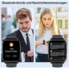 Išmanusis laikrodis moterims ir vyrams 1.85 colių Hd išmanusis laikrodis su telefono funkcija, 112+ sporto režimų sportinis laikrodis su širdies ritmo monitoriumi / miego monitoriumi, Ip68 vandeniui atsparus fitneso laikrodis su informacijos priminimu, sk