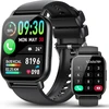 Išmanusis laikrodis moterims ir vyrams 1.85 colių Hd išmanusis laikrodis su telefono funkcija, 112+ sporto režimų sportinis laikrodis su širdies ritmo monitoriumi / miego monitoriumi, Ip68 vandeniui atsparus fitneso laikrodis su informacijos priminimu, sk