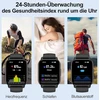 Išmanusis laikrodis moterims ir vyrams 1.85 colių Hd išmanusis laikrodis su telefono funkcija, 112+ sporto režimų sportinis laikrodis su širdies ritmo monitoriumi / miego monitoriumi, Ip68 vandeniui atsparus fitneso laikrodis su informacijos priminimu, sk