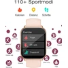 Išmanusis laikrodis moterims ir vyrams su bluetooth telefono funkcija, 1.85 colio hd ekranas, fitneso seklys, išmanusis fitneso laikrodis su pedometru, 110+ sporto režimų, širdies ritmo ir miego stebėjimas, suderinamas su ios ir android