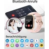 Išmanusis laikrodis moterims ir vyrams su bluetooth telefono funkcija, 1.85 colio hd ekranas, fitneso seklys, išmanusis fitneso laikrodis su pedometru, 110+ sporto režimų, širdies ritmo ir miego stebėjimas, suderinamas su ios ir android