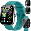 Išmanusis laikrodis vyrams ir moterims su telefono funkcija, 1,96 colio hd jutiklinis fitneso laikrodis su širdies ritmo monitoriumi, miego monitoriumi, žingsniamačiu, fitneso sekikliu, 113+ sporto režimų, ip68 vandeniui atsparus sportinis laikrodis