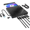 Išorinis Agptek Cd/dvd įrenginys Usb 3.0, 4x Usb, 2x kortelių skaitytuvas