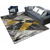Įspūdingas neslystantis Fancy kilimas 120x160 Triangles Gold Žalias Mozaika
