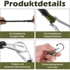 Įtempimo guma su karabinu, 30 cm plėtiklis su karabinu, įtempimo dirželiai, guminis įtempiklis saulės burėms, brezentams, sodui, dviračiui, automobiliui, kroviniams