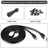Itramax Micro Usb kabelis, 3 m, 2 vnt. pakuotė, 10 pėdų Micro Usb įkrovimo kabelis, maitinimo laidas, skirtas Neos Smartcam, Yi Nest Cam, vidaus ir lauko Blink Xt kamerai, Furbo Dog, Arlo Q, Netvue, XBOX One valdikliui Wyze