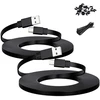 Itramax Micro Usb kabelis, 3 m, 2 vnt. pakuotė, 10 pėdų Micro Usb įkrovimo kabelis, maitinimo laidas, skirtas Neos Smartcam, Yi Nest Cam, vidaus ir lauko Blink Xt kamerai, Furbo Dog, Arlo Q, Netvue, XBOX One valdikliui Wyze