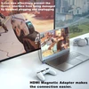 Ivivtor Hdmi magnetinis adapteris 8k - magnetinis Hdmi adapteris A tipo kištukas į lizdą - dešininis magnetinis Hdmi 2.1 nešiojamam kompiuteriui, mobiliajam telefonui, Hdtv