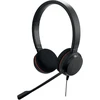 Jabra Evolve 20 Stereo Ausinės - Microsoft Certified ausinės, skirtos Voip programinei įrangai su pasyviu triukšmo slopinimu - Usb-c/a - juodos
