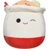 Jazwares Squishmallows 19 cm pliušinis žaislas - Daley, išsinešimui skirti makaronai, juodas, (sqcr04126)
