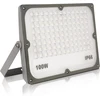 Jbdusn led lauko prožektorius 100 w, 10000 lm itin ryškus plonas prožektorius laukui, 6500 k šaltai baltas prožektorius, ip65 vandeniui atsparus lauko apsaugos žibintas sodui, kiemui, sporto aikštelei