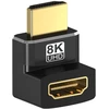 Jbstk 3 x 8k Hdmi kampinis adapteris 270 laipsnių, Hdmi jungtis 2.1, nuo vyriško iki moteriško, Hdmi 270 laipsnių kampo adapteris, paauksuotas, 8k @ 60hz / 4k @ 120hz, Earc, Hdr, Dolby