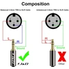 J&d Xlr į Jack 3.5 mm mikrofono kabelis, Xlr female į 3.5 mm aux jack kištuko adapteris, subalansuotas audio adapteris Dslr kamerai, mikrofonui, vaizdo kamerai, 4.5 m