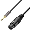 J&d Xlr į Jack 3.5 mm mikrofono kabelis, Xlr female į 3.5 mm aux jack kištuko adapteris, subalansuotas audio adapteris Dslr kamerai, mikrofonui, vaizdo kamerai, 4.5 m