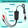 Stiprintuvas Jerilla usb 2.0 garso įrašymo plokštė, skirta kasečių konvertavimui į mp3, 3,5 mm, r/l stereo sąsaja, suderinama su windows xp/7/8/10 ir mac os 10.14