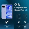 Jetech ekrano apsauga, skirta google pixel 9a 6.3 colių 2025, grūdinto stiklo plėvelė su lengvu montavimo įrankiu, suderinama su pirštų atspaudų skaitytuvu, hd clear, 3 vnt.