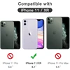 Jetech ekrano apsauga, skirta iphone 11/iphone xr 6,1 colio, juodas kraštas, 9h grūdinto stiklo ekrano apsauga neturi įtakos dėklui, grūdintas hd skaidrus, 3 vnt.