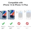 Jetech kameros apsauga, skirta iphone 14 6.1 colio ir iphone 14 plus 6.7 colio, 9h grūdinto stiklo ekrano apsauga, atspari įbrėžimams, itin skaidri hd, 3 vnt.