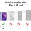 Jetech magnetinis dėklas, skirtas iphone 12 mini 5.4 colio, suderinamas su magsafe, permatomas matinis telefono dėklas, plonas smūgiams atsparus apsauginis dėklas (šviesiai violetinis)