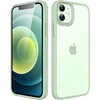 Jetech matinis dėklas, skirtas iphone 12 mini 5.4 colio, smūgiams atsparus karinis standartas, apsauga nuo kritimo, matinis permatomas galinis apsauginis telefono dėklas, atsparus pirštų atspaudams (žalias)