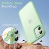 Jetech matinis dėklas, skirtas iphone 12 mini 5.4 colio, smūgiams atsparus karinis standartas, apsauga nuo kritimo, matinis permatomas galinis apsauginis telefono dėklas, atsparus pirštų atspaudams (žalias)
