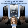 Jetech privatumo apsauginis stiklas visam ekranui, skirtas iphone 16e 6.1 colio 2025, apsaugantis nuo šnipinėjimo grūdintas stiklas, apsauga nuo krašto iki krašto, neturi įtakos dėklui, 2 vnt.
